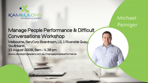 Manage People Performance & Difficult Conversations - 13 August 2020