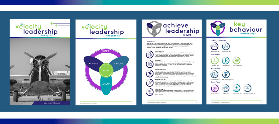 The Velocity Leadership CheckPoint Is The Start Point For An Emerging Leaders Program